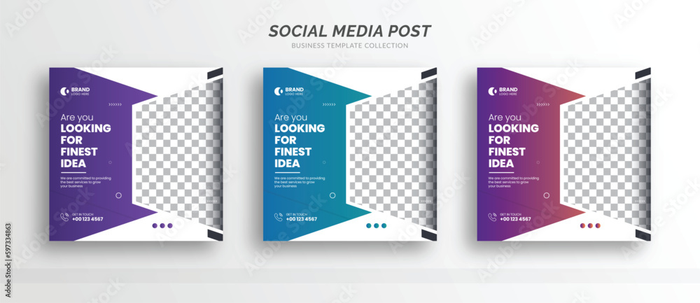 Digital business marketing social media post banner template Digital business marketing social media post banner template