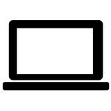 The Laptop icon is a symbol for portable computing devices, commonly used in computer or technology-related apps and websites