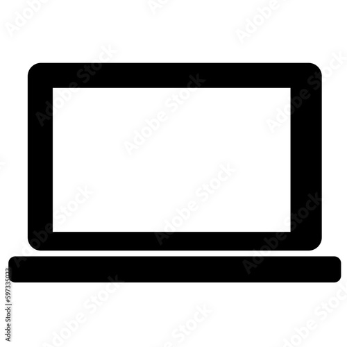 The Laptop icon is a symbol for portable computing devices, commonly used in computer or technology-related apps and websites