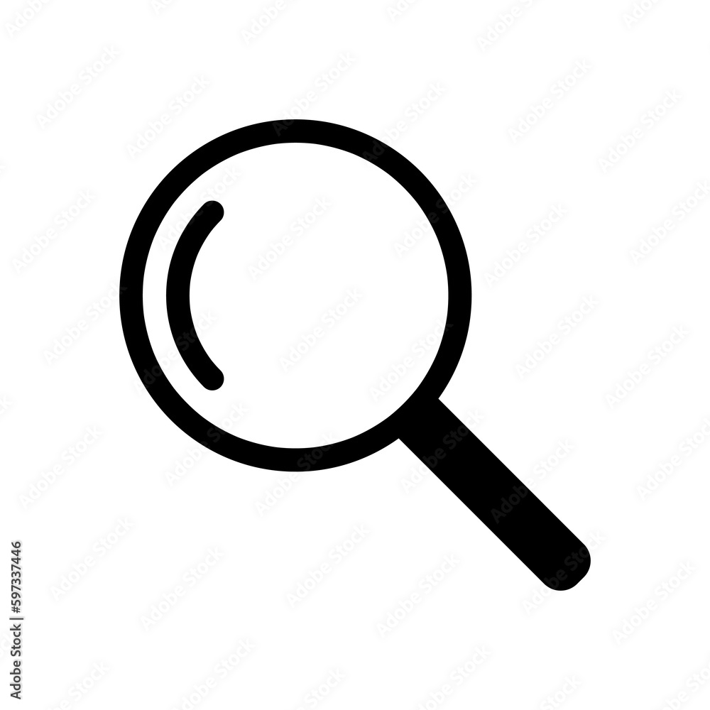 Search vector icon, magnifier glass symbol in modern design illustration on white background..eps Search vector icon, magnifier glass symbol in modern design illustration on white background..eps