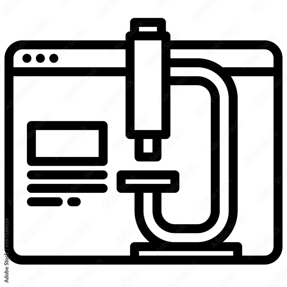 Browser outline icon Browser outline icon
