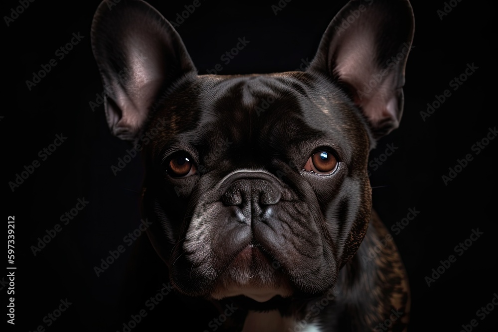 Portrait of a french bulldog breed