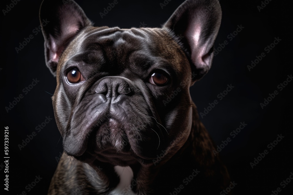 Portrait of a french bulldog breed