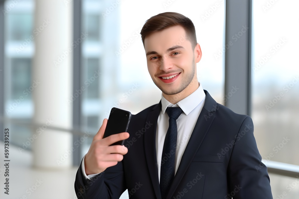 Businessman with phone Businessman with phone