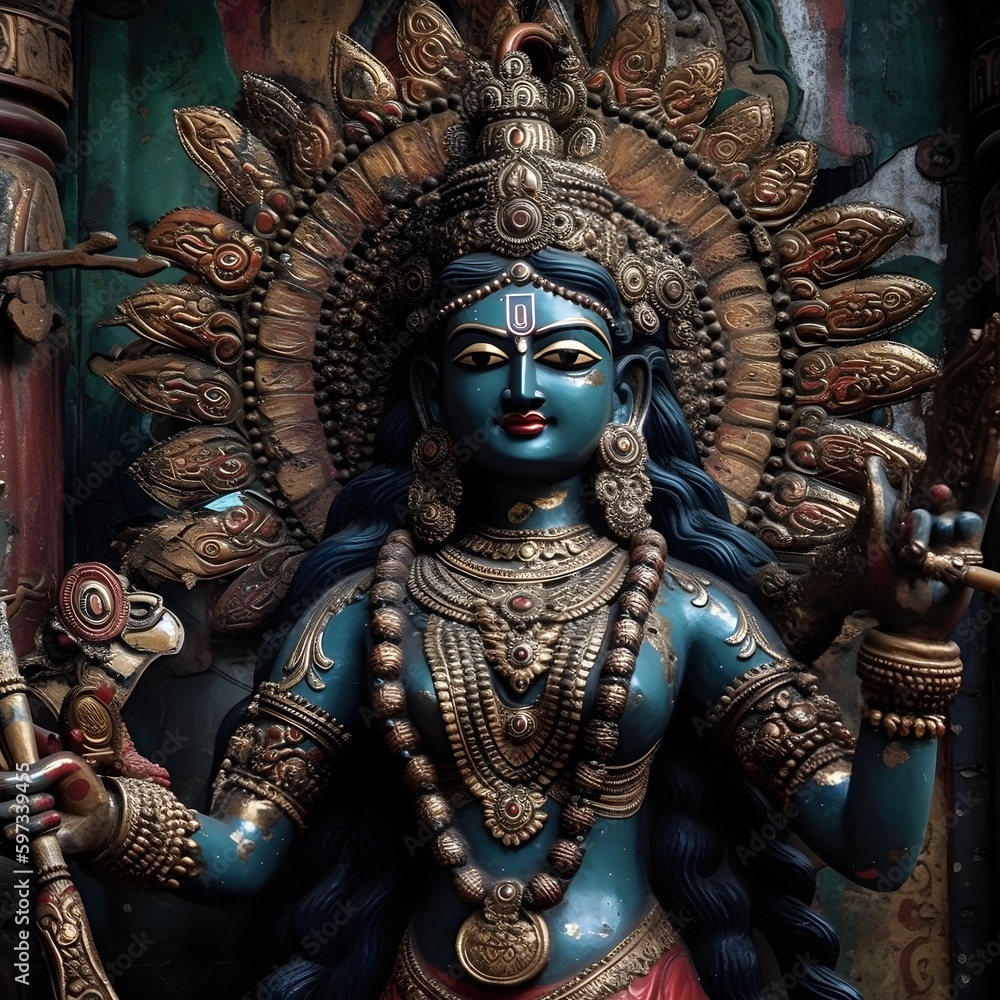 Fototapeta premium goddess statue generated using AI with a human prompt engineer
