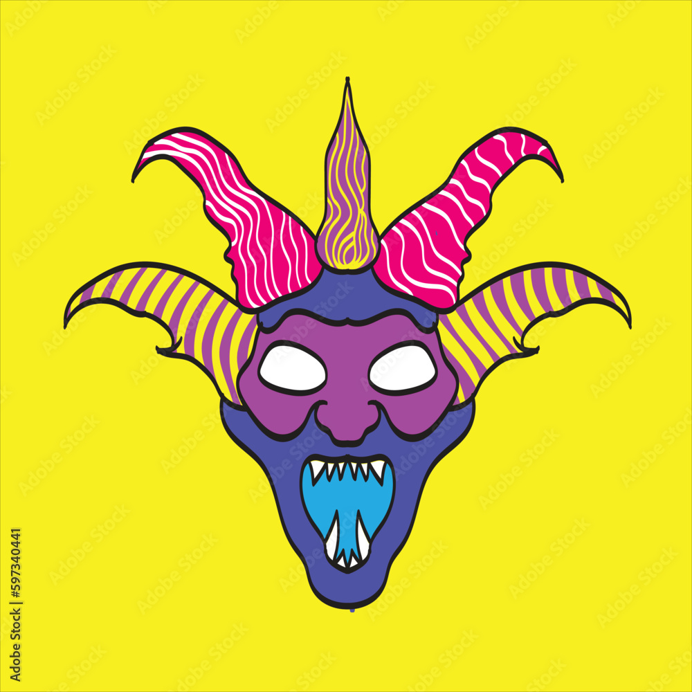 Demon Dark Purple Pattern Illustration Demon Dark Purple Pattern Illustration