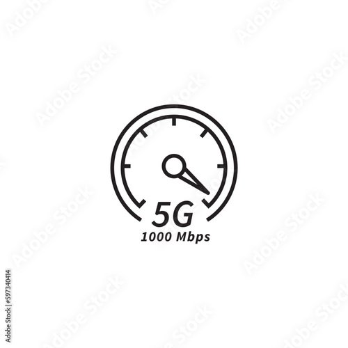 4g speed test speedometer internet icon symbol svg for banner logo website  poster icon - svg file
