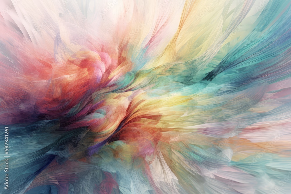 Digital illustration of abstract wave of color, abstract wave pattern, tendrils of color, wallpaper or design element, isolated on white background. Made in part with generative ai.
Digital illustration of abstract wave of color, abstract wave pattern, tendrils of color, wallpaper or design element, isolated on white background. Made in part with generative ai.