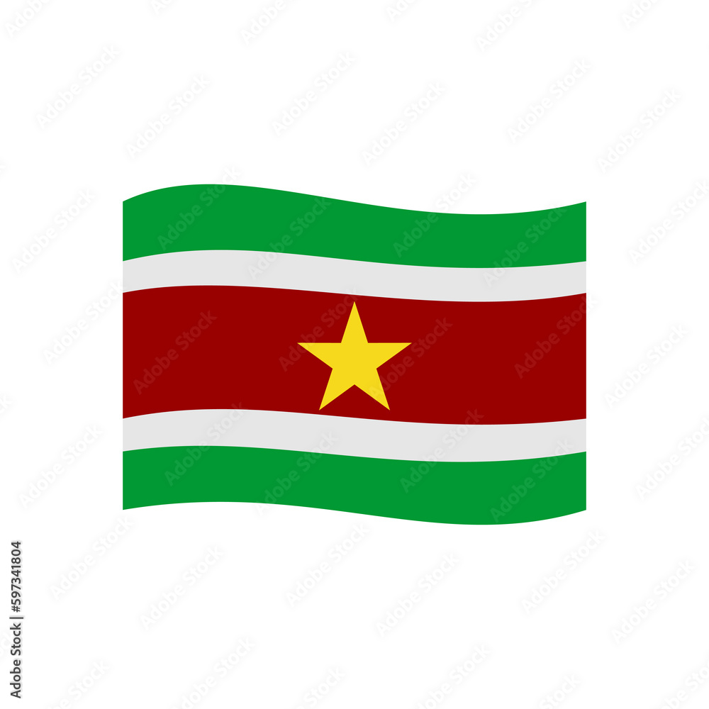 Suriname flags icon set, Suriname independence day icon set vector sign symbol Suriname flags icon set, Suriname independence day icon set vector sign symbol