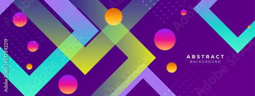 Abstract background with colorful geometric shapes