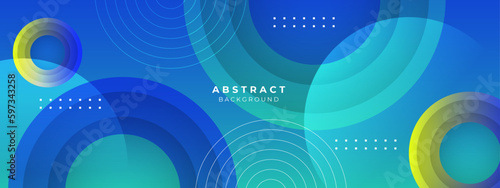 Set of trendy flat geometric vector banners. Vivid transparent banners in retro poster design style. Vintage colors and shapes. Green and blue banner design.