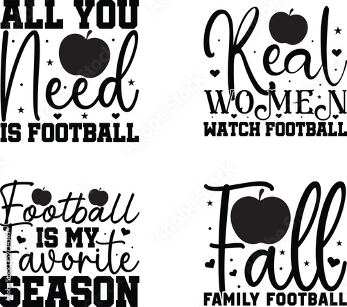 Football Svg Bundle And Retro Svg