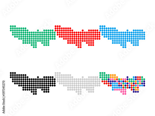 東京都　地図（ドット①）