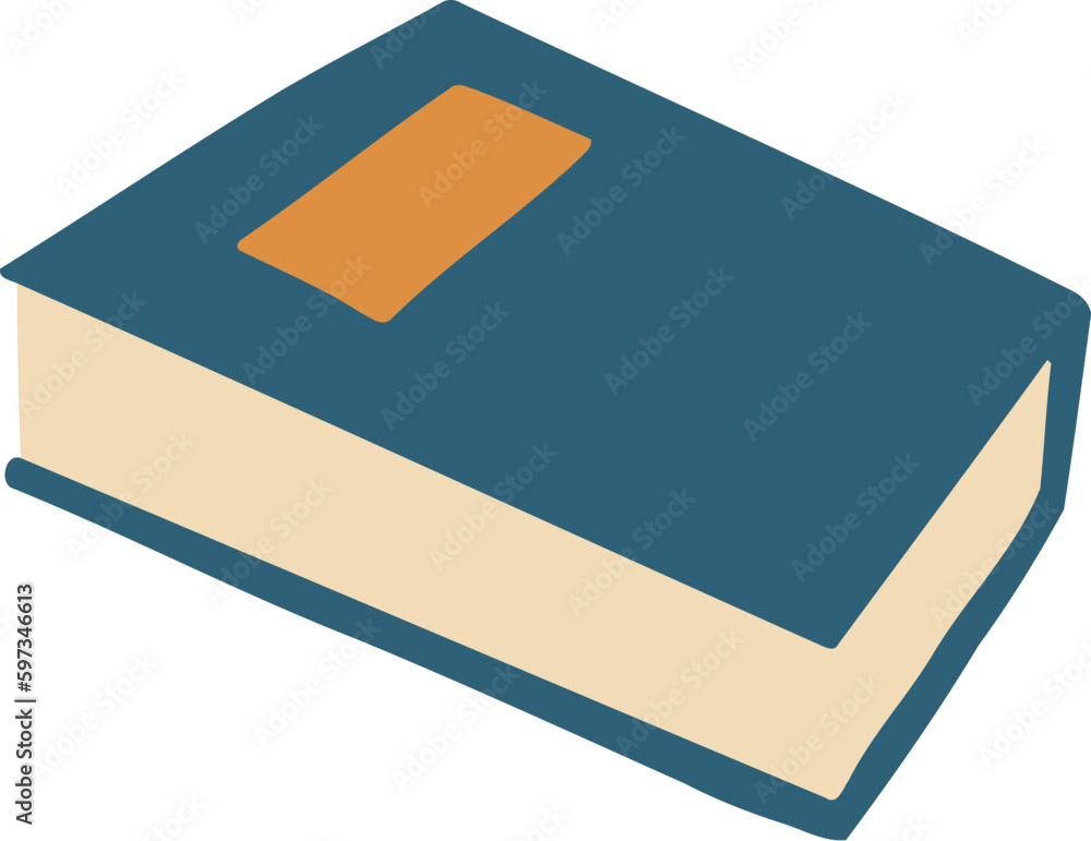 Hand Drawn Book Flat Illustration Hand Drawn Book Flat Illustration