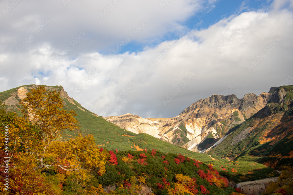 秋の山頂
