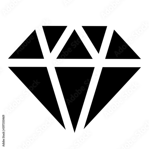 black and white diamond, icon