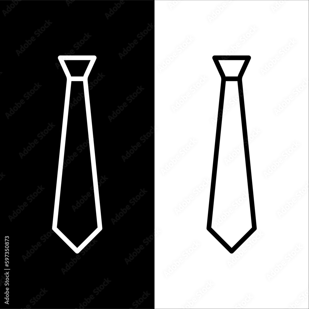 black and white tie icon black and white tie icon