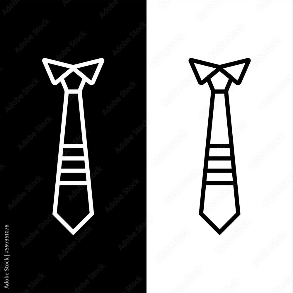 black and white tie icon black and white tie icon