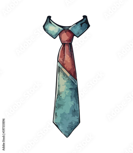 Elegant tied knot necktie