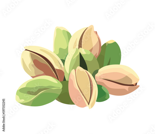Fresh organic fruit in a nutshell snack