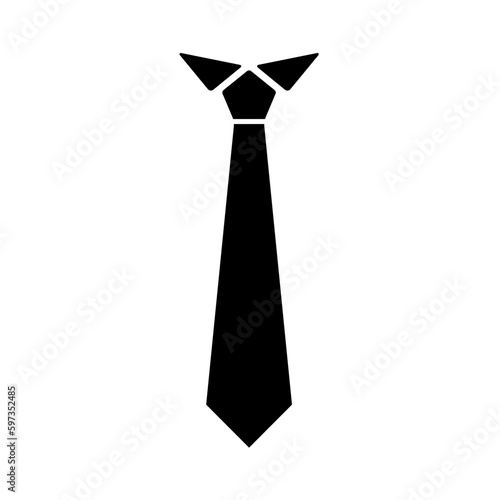 tie icon in trendy flat design
