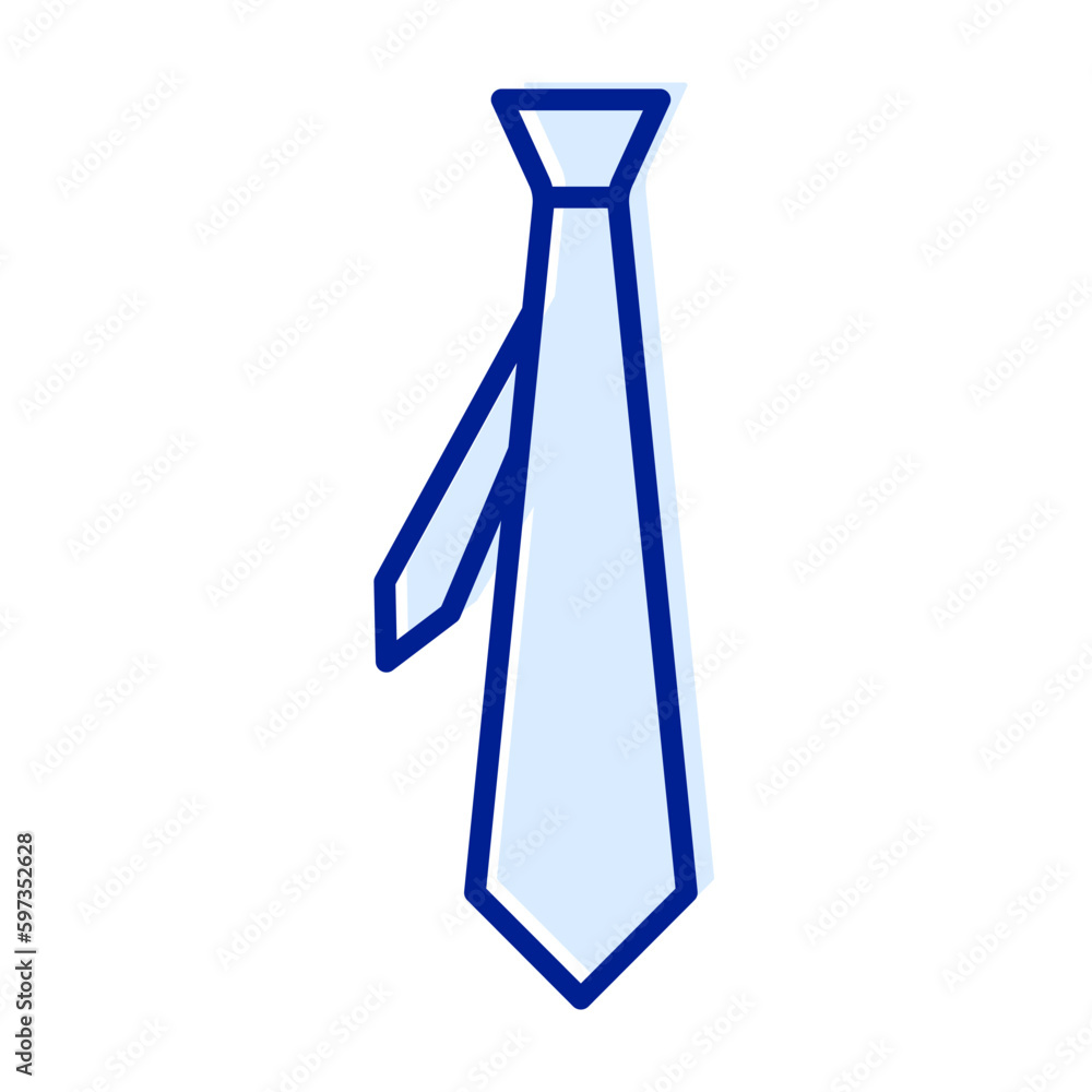 tie icon in trendy flat design tie icon in trendy flat design