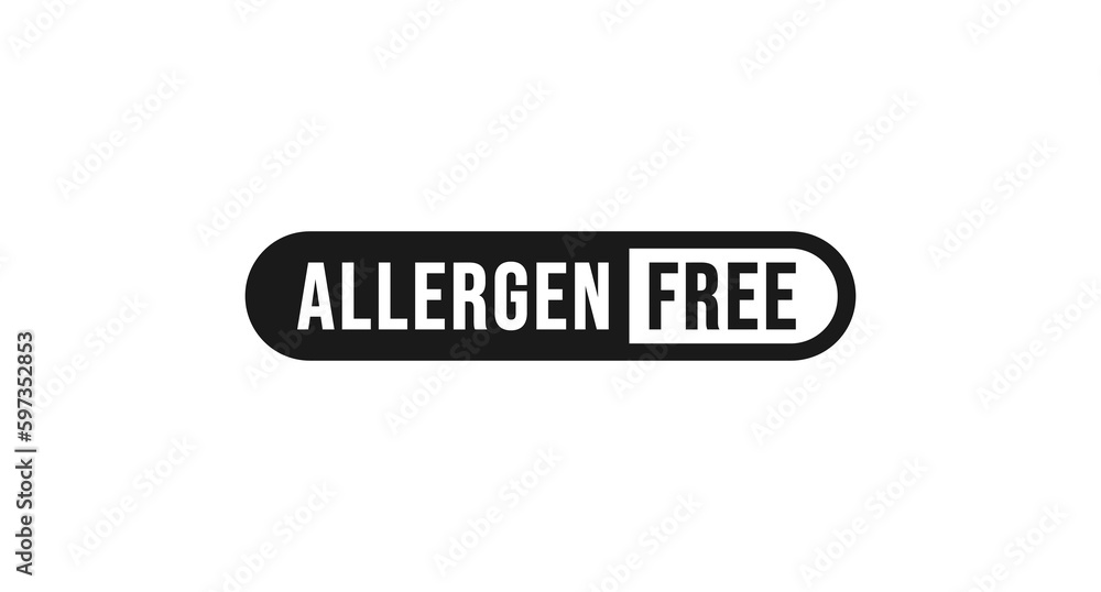 Best Allergen free label or Allergen free mark vector isolated in flat style. Allergen free label vector for product packaging design element. Allergen free mark for packaging design element. Best Allergen free label or Allergen free mark vector isolated in flat style. Allergen free label vector for product packaging design element. Allergen free mark for packaging design element.