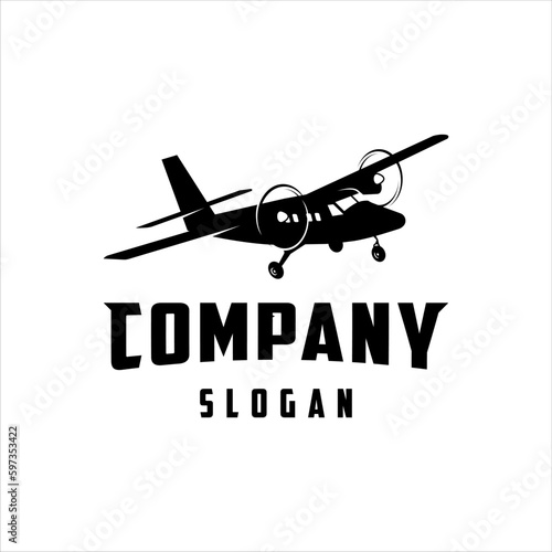 Aviation logo with simple style design