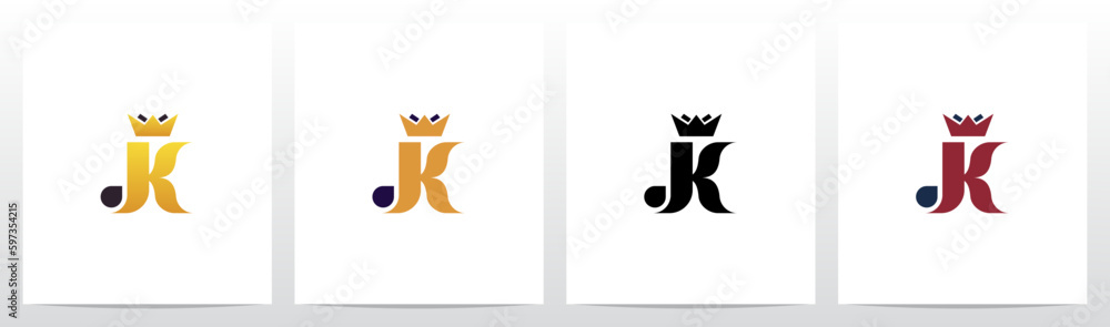 Crown On Top Of Letter Logo Design K Crown On Top Of Letter Logo Design K