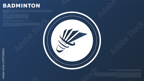 Shuttlecock icon symbol vector, Modern design and beautiful colors isolated on white background, illustration Vector EPS 10 , can use for  Badminton Championship Logo