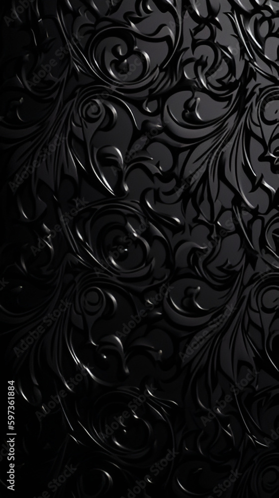 Black Wallpaper Vertical Background | Generative AI Stock Illustration