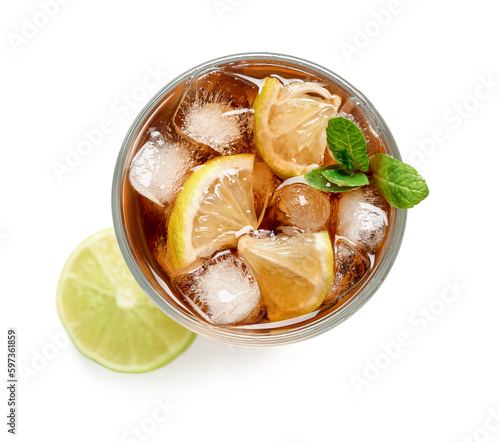 Glass of tasty Cuba Libre c...