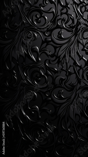 Black Wallpaper Vertical Background | Generative AI