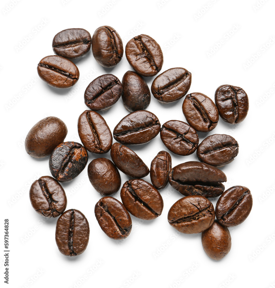 Coffee beans isolated on white background Coffee beans isolated on white background
