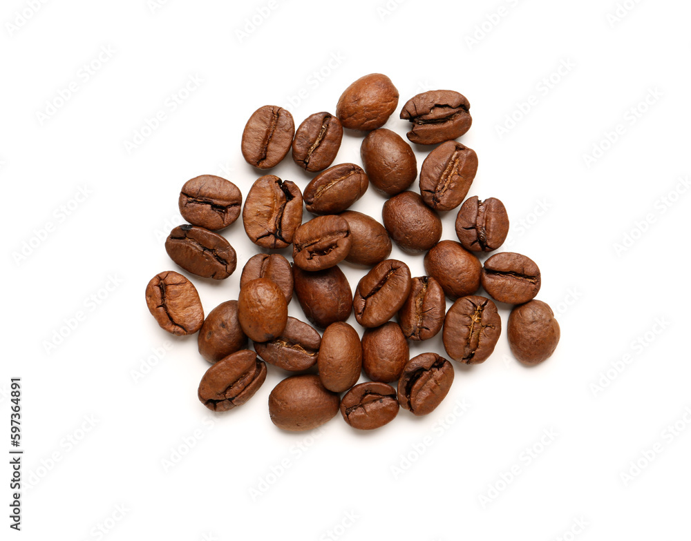 Coffee beans isolated on white background Coffee beans isolated on white background