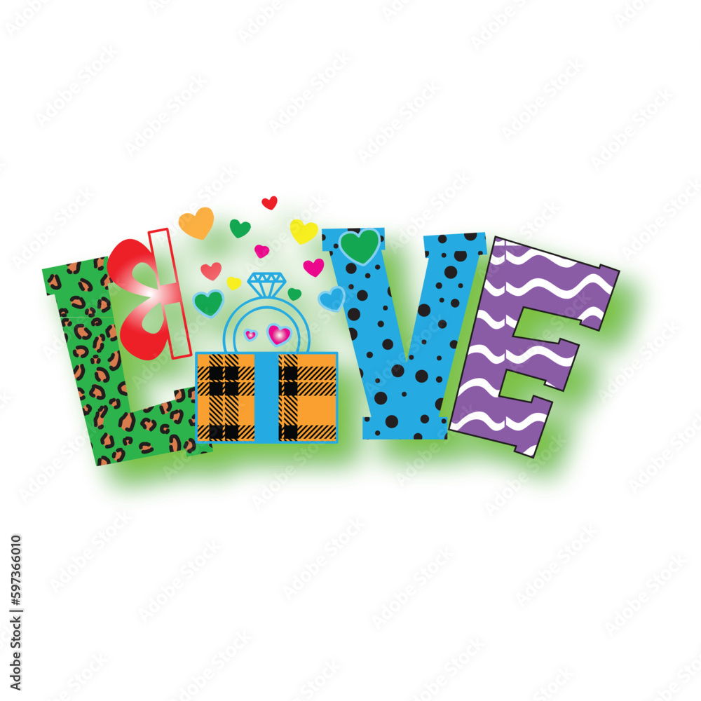 Love Typography Sublimation Design Love Typography Sublimation Design