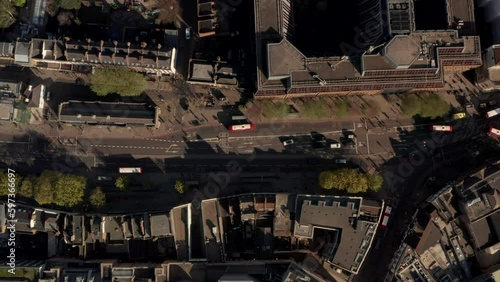 Top down aerial shot over upper street Angel photo