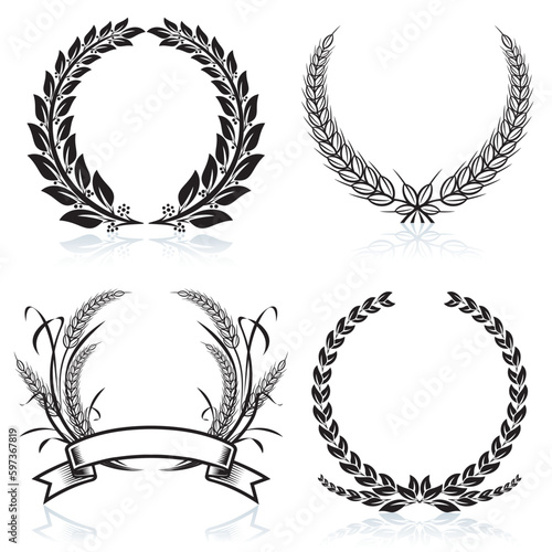 laurel wreath set