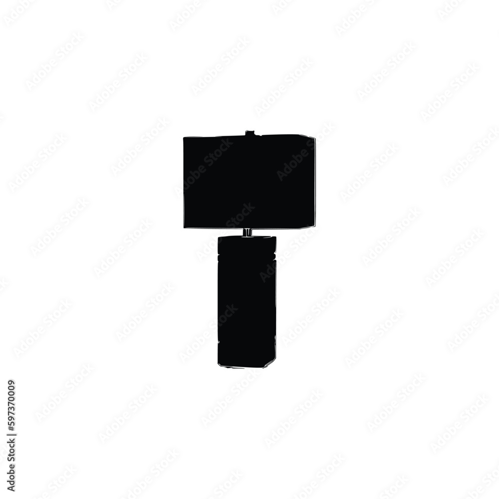 Table light silhouette, lamps Flat style vector illustration. Black light, lamp silhouette set, lamps set. Table light silhouette, lamps Flat style vector illustration. Black light, lamp silhouette set, lamps set.