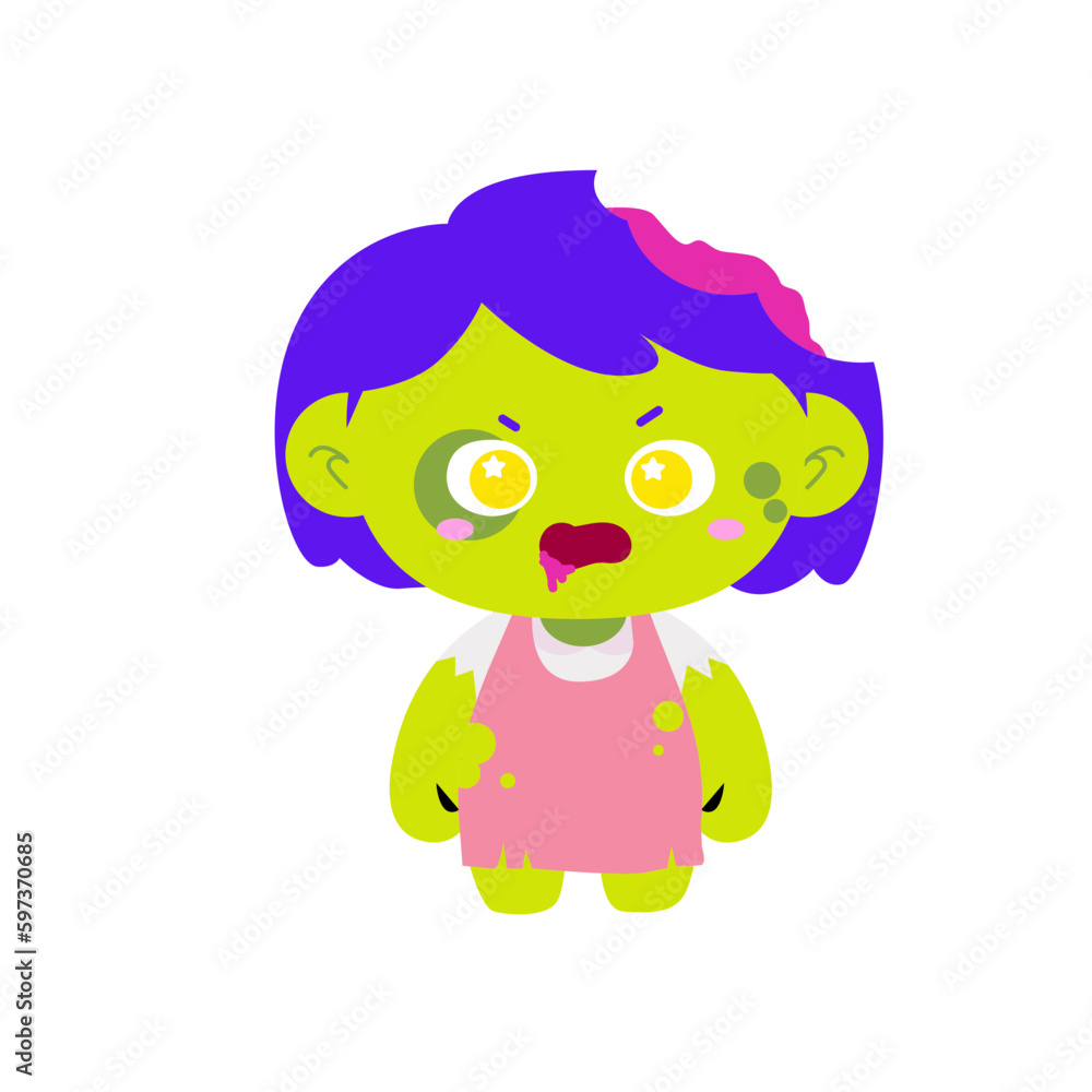 Obraz premium Halloween Character Zombie