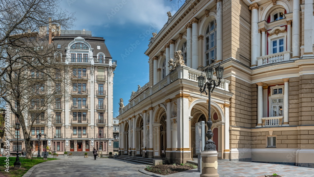 City square Palais Royal in Odessa, Ukraine