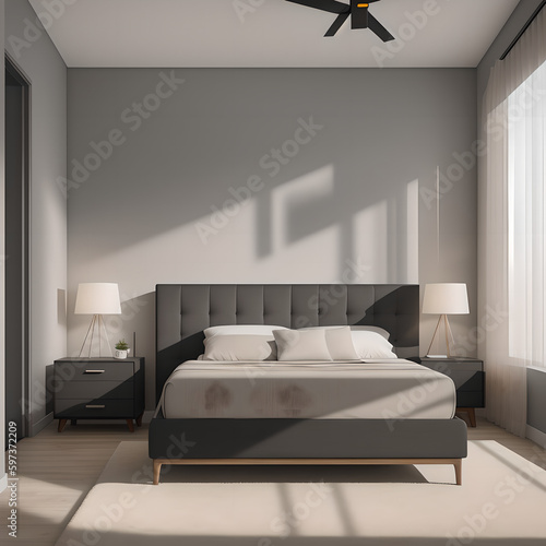 interior with bed
