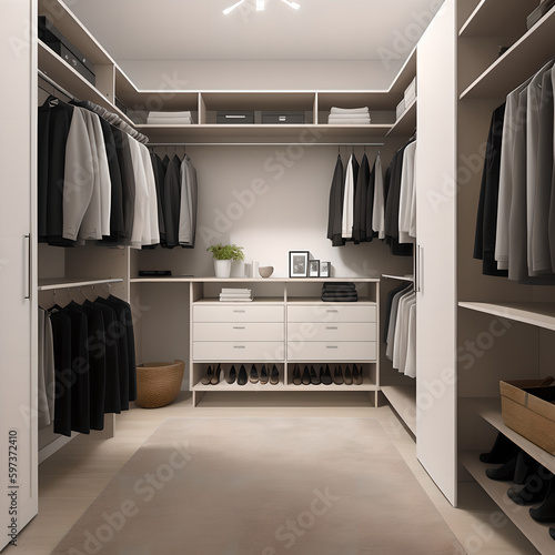 modern closet interior © gregory