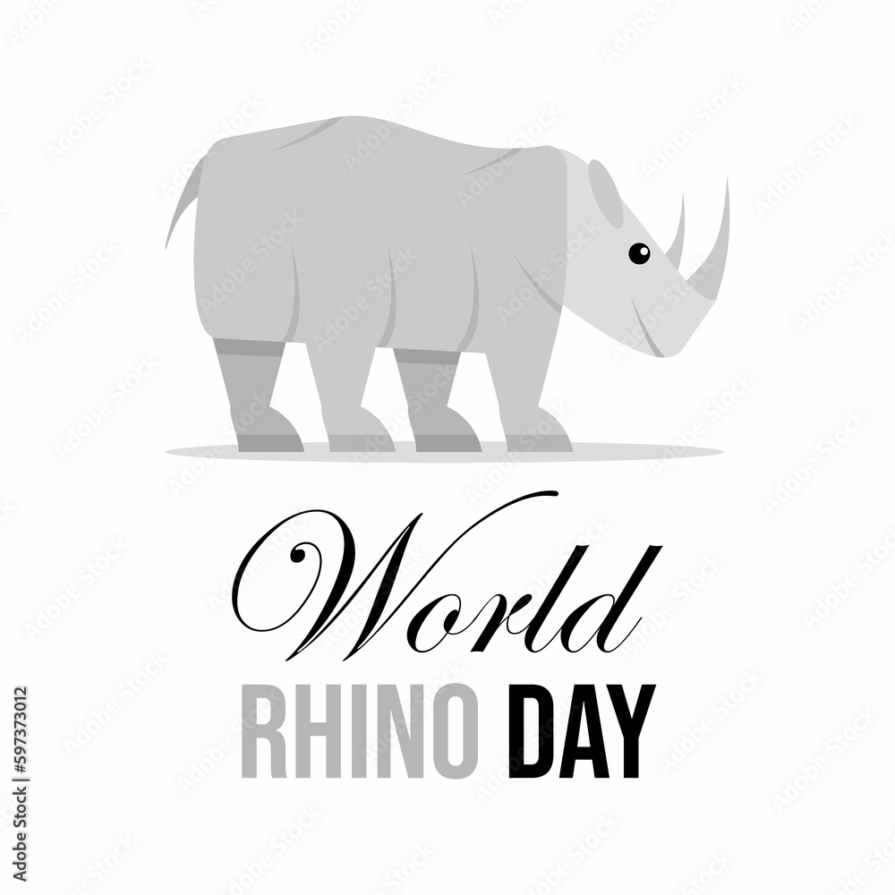 Obraz premium World rhino day