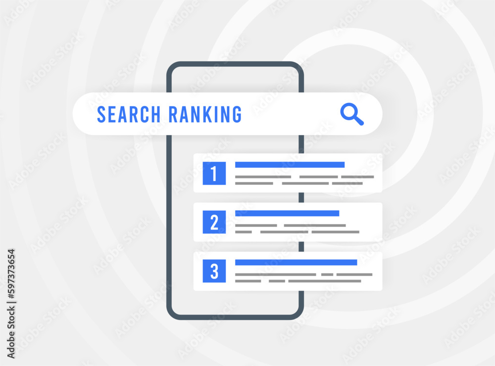 Mobile-Friendliness SEO Ranking concept. Improve search engine ranking with content, targeted keywords, authoritative backlinks, optimized user behavior. SEO techniques for top search engine results Mobile-Friendliness SEO Ranking concept. Improve search engine ranking with content, targeted keywords, authoritative backlinks, optimized user behavior. SEO techniques for top search engine results