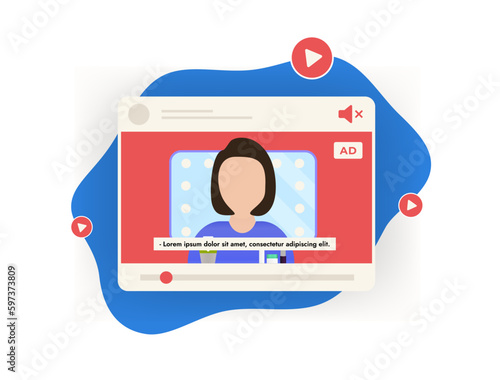 Maximize advertising viewer engagement on social media with text overlays using silent video marketing strategy. Audioless advertising videos with subtitles to convey message effectively photo