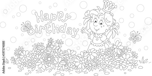 Birthday card with a happy ...