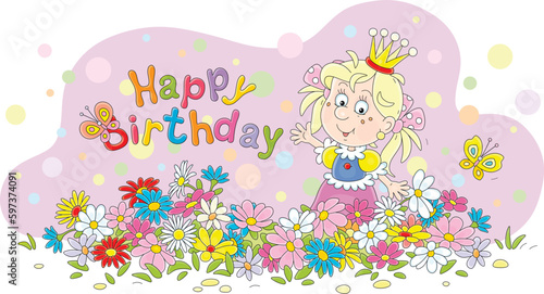 Birthday card with a happy ...
