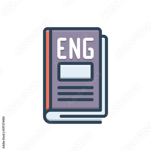 Color illustration icon for eng 