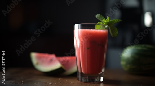 Watermelon mint smoothie